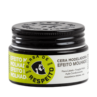 Cera Modeladora Cabelos Efeito Molhado - 80g - Premium - Barba de Respeito