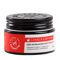 Cera Modeladora Efeito Molhado 80g - Canela Com Rum - Barba De Respeito