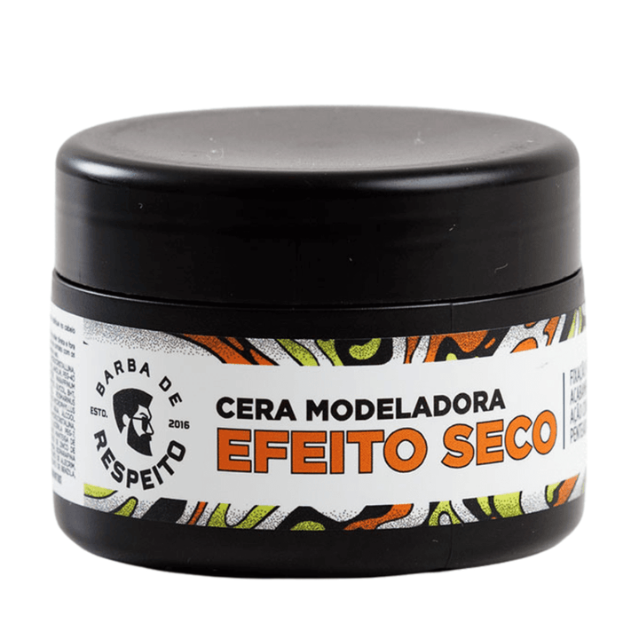 Cera Modeladora Efeito Seco 55g - Linha Essencial - Barba de Respeito