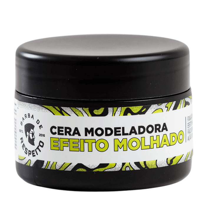 Cera Modeladora Efeito Molhado 55g - Linha Essencial - Barba de Respeito