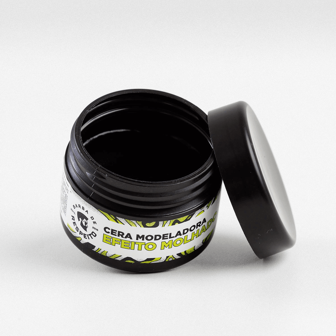 Cera Modeladora Efeito Molhado 55g - Linha Essencial - Barba de Respeito