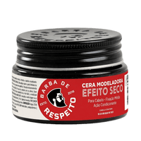 Cera Modeladora Efeito Seco 80g - Canela Com Rum - Barba De Respeito