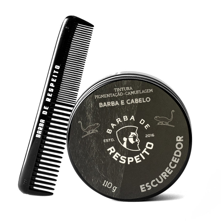 Escurecedor Barba e Cabelo 110g - Pigmentação Natural Dos Fios - Barba de Respeito