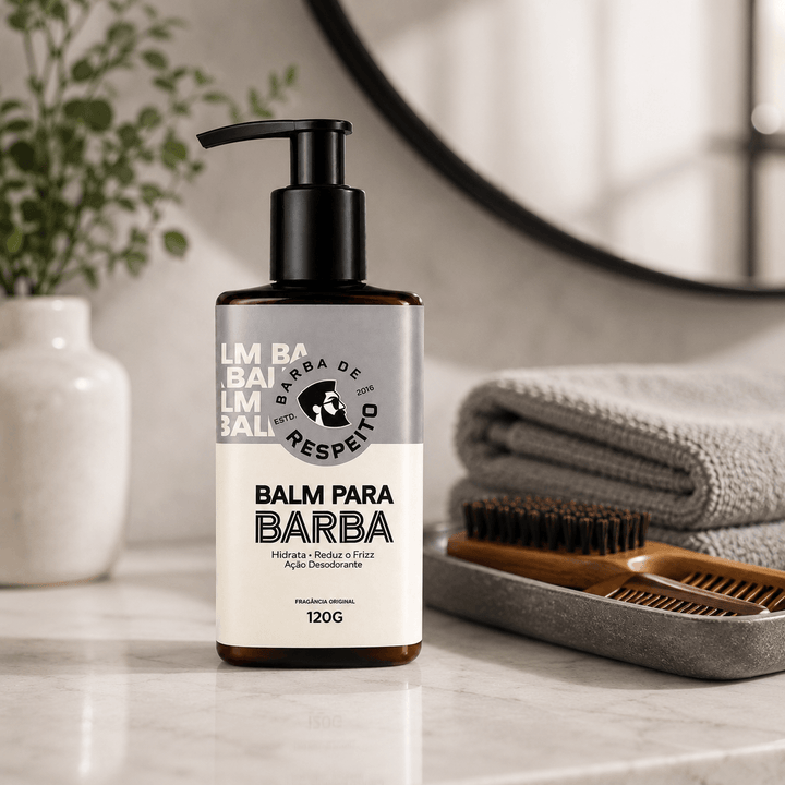 Balm para Barba - Controle do Frizz - Premium 120g - Barba de Respeito