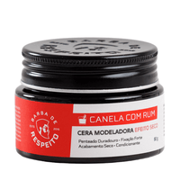Cera Modeladora Efeito Seco 80g - Canela Com Rum - Barba De Respeito