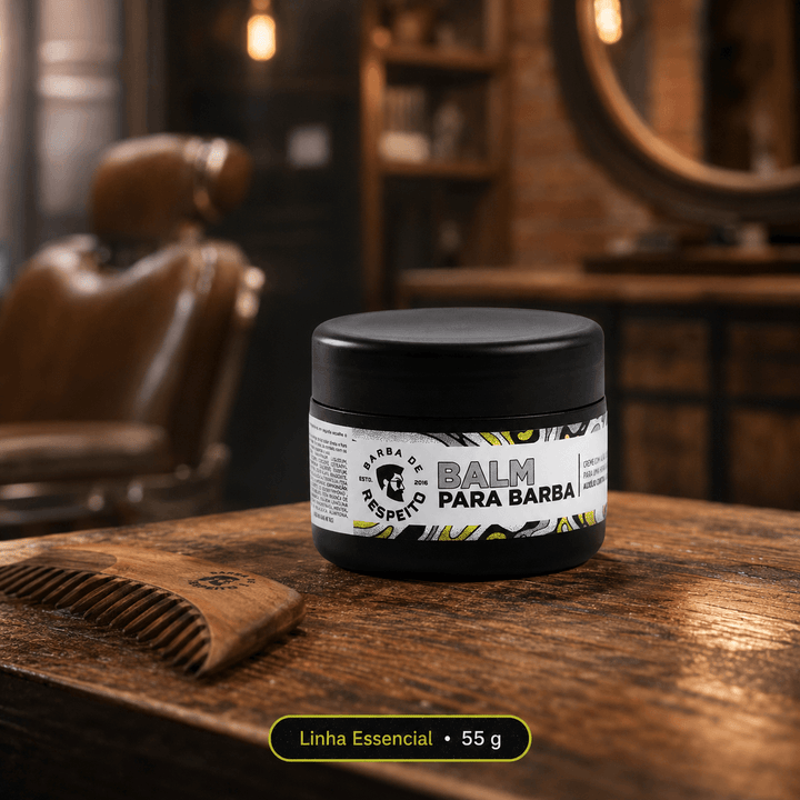Balm Para Barba - 55g - Linha Essencial - Barba de Respeito