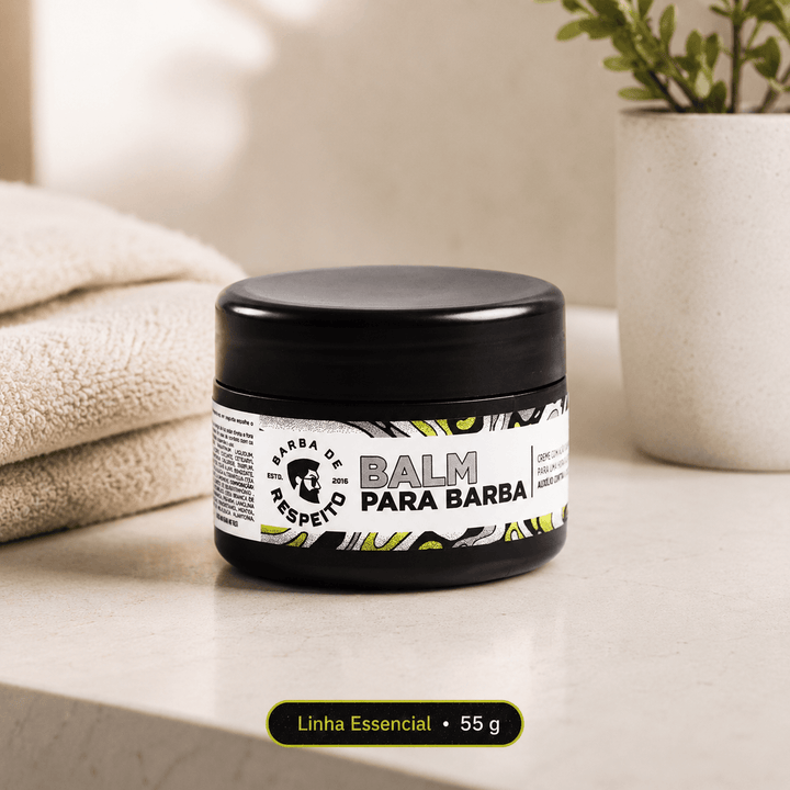 Balm Para Barba - 55g - Linha Essencial - Barba de Respeito