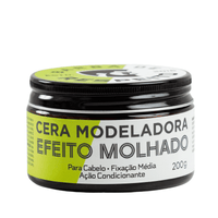 Cera Modeladora Efeito Molhado - 200g - Premium - Barba de Respeito