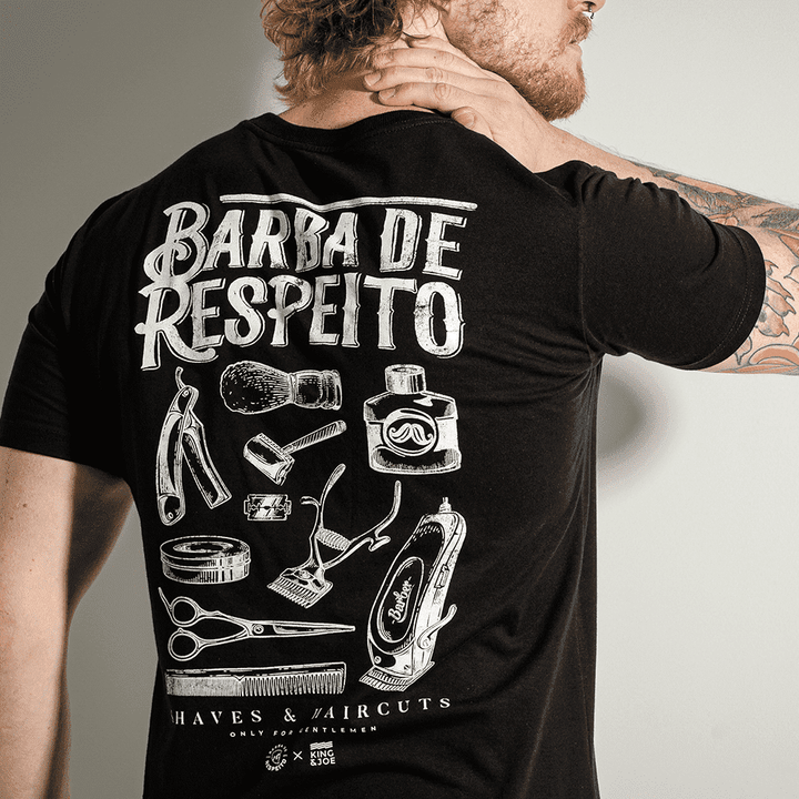 T-shirt collab King&Barba - Para verdadeiros cavaleiros - Barba de Respeito