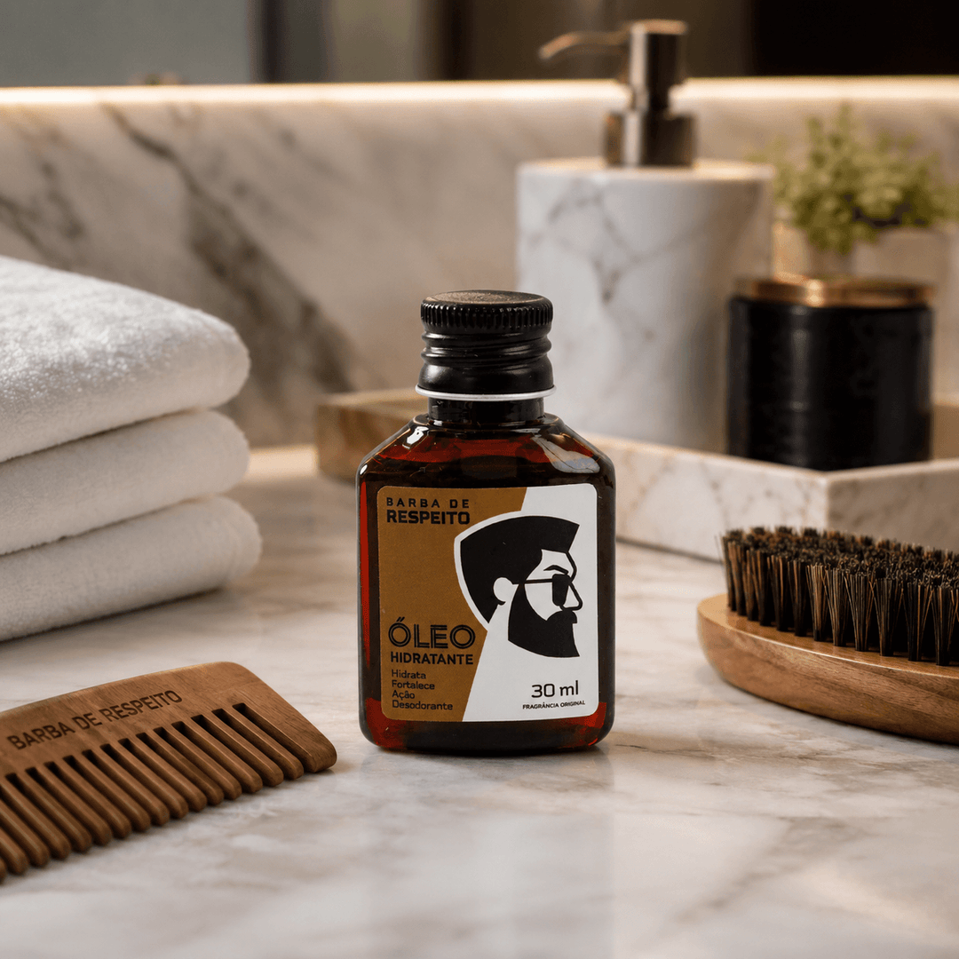 Óleo Hidratante para Barba - 30 ML - Premium - Barba de Respeito