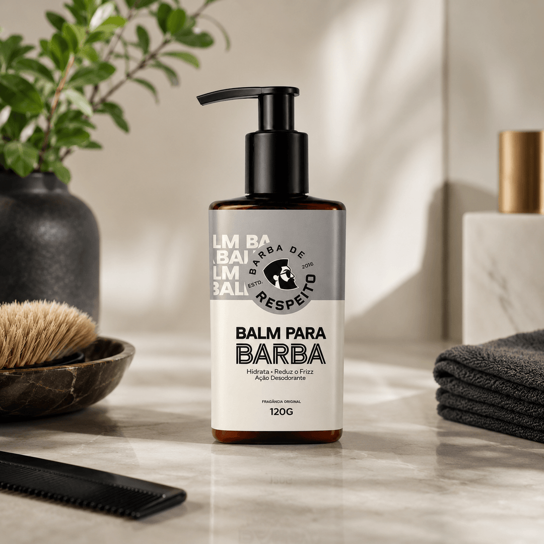 Balm para Barba - Controle do Frizz - Premium 120g - Barba de Respeito