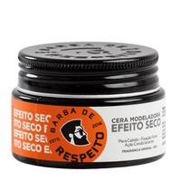 Cera Modeladora Cabelos Efeito Seco - 80g - Premium - Barba de Respeito