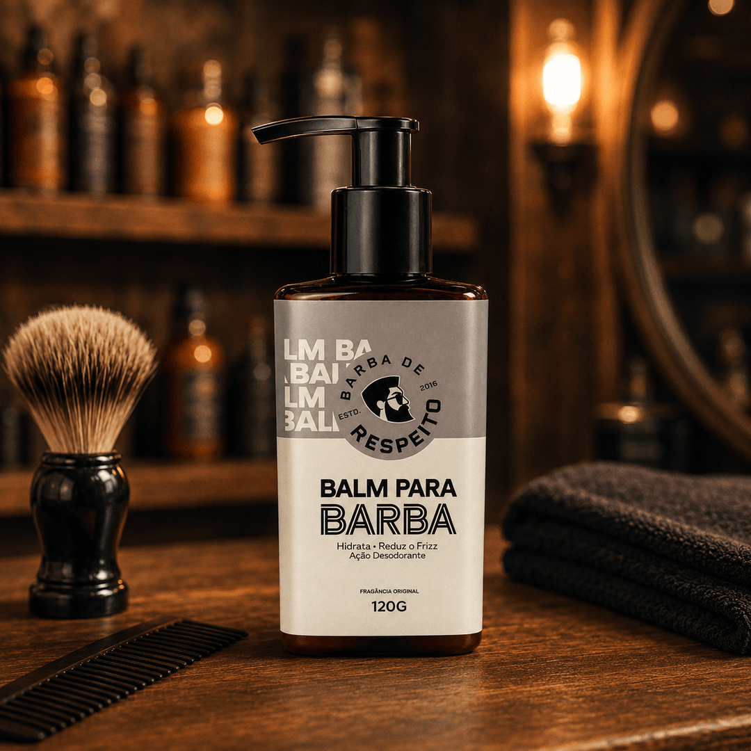 Balm para Barba - Controle do Frizz - Premium 120g - Barba de Respeito