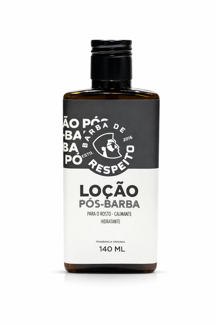 Loção Pós-Barba Barba de Respeito – Calmante, Hidratante e com Fragrância Original - 140 ML