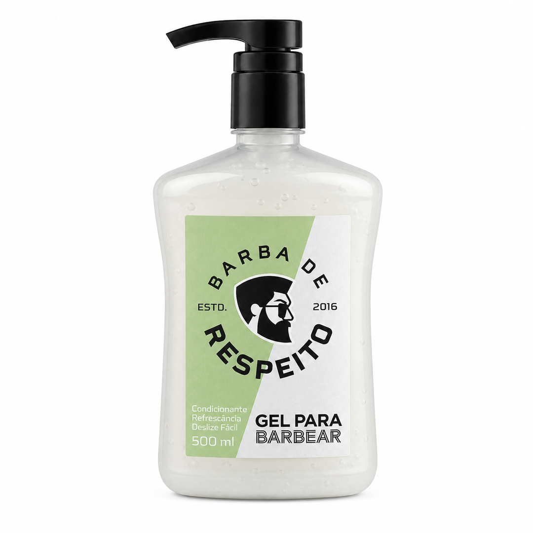 Gel para Barbear - 500 ML - Barba de Respeito