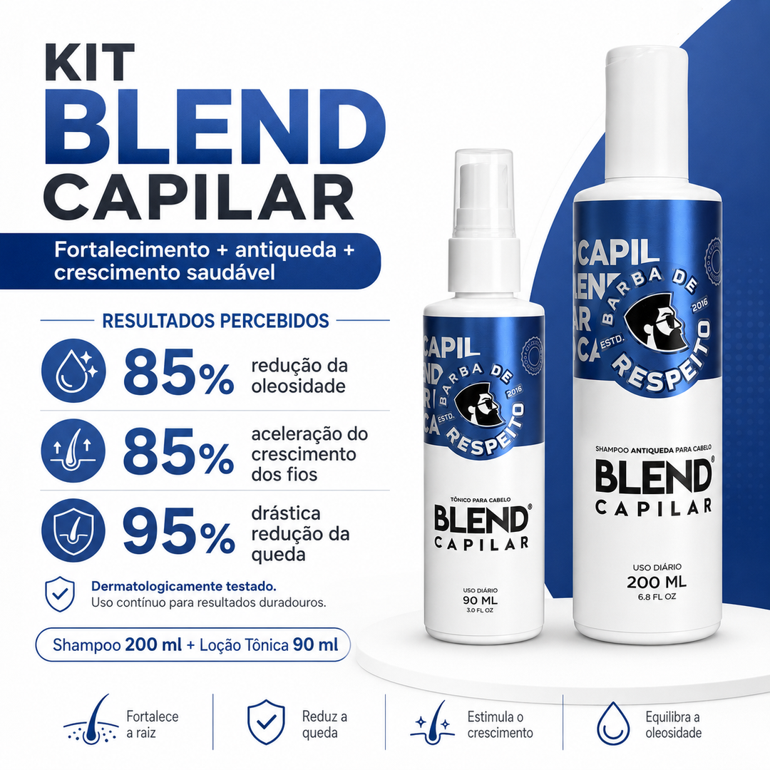 Kit Blend Capilar + Blend Original - Crescimento de Barba e Cabelos