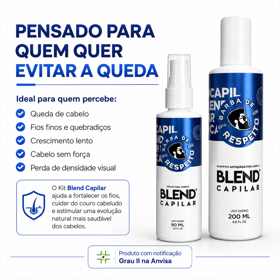 Kit Blend Capilar + Blend Original - Crescimento de Barba e Cabelos