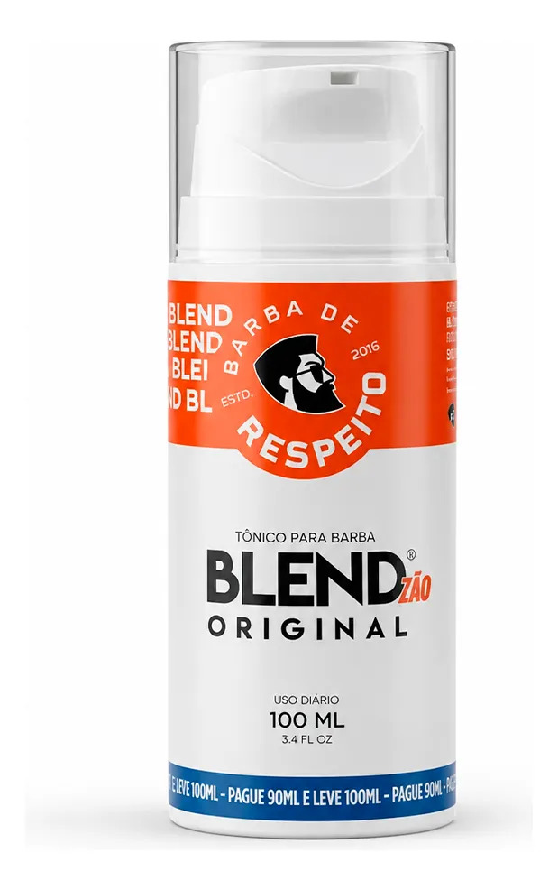 Blend Original® 100 ML para Crescimento de Barba - 3 Meses de Tratamento + 10 Dias Grátis -  Barba de Respeito