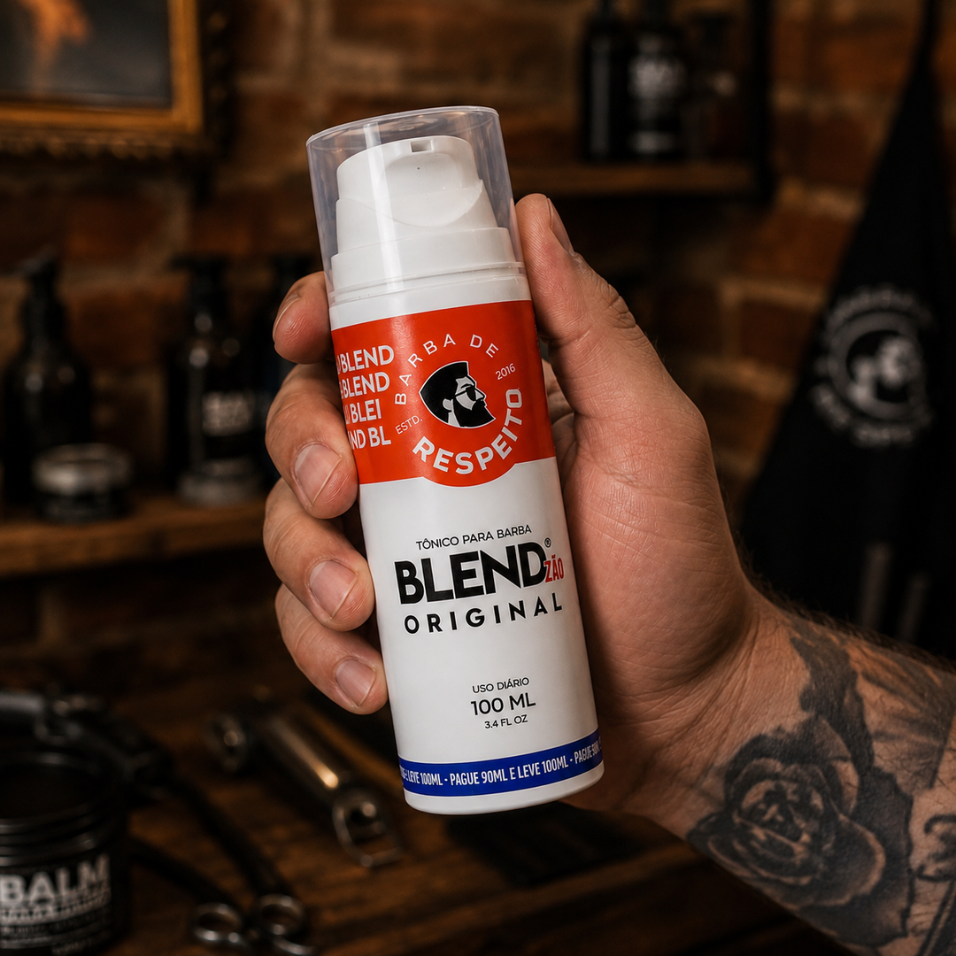 Blend Original® 100 ML para Crescimento de Barba - 3 Meses de Tratamento + 10 Dias Grátis -  Barba de Respeito