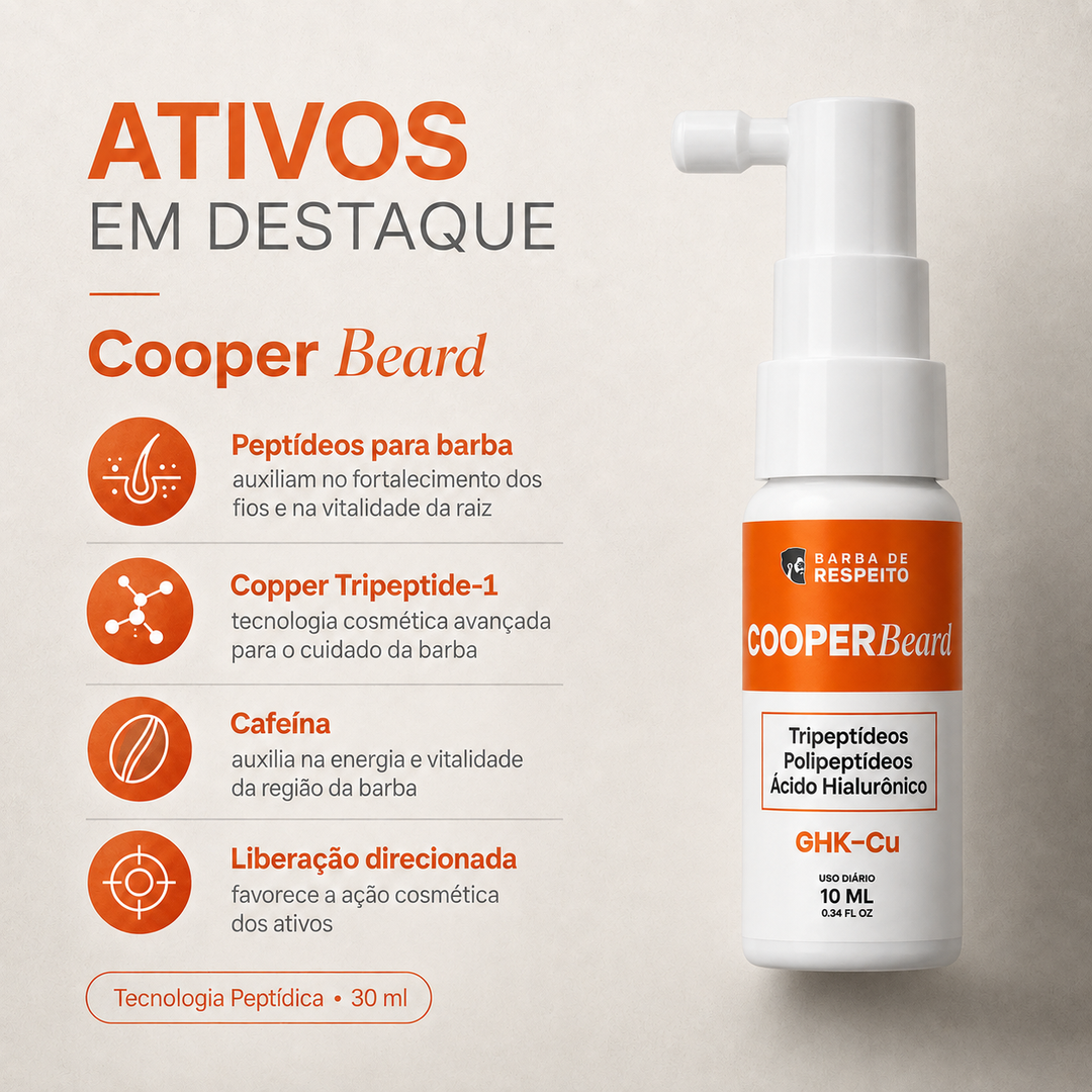 Kit Crescimento Turbo Beard – Blend Original + Cooper Beard - Barba de Respeito