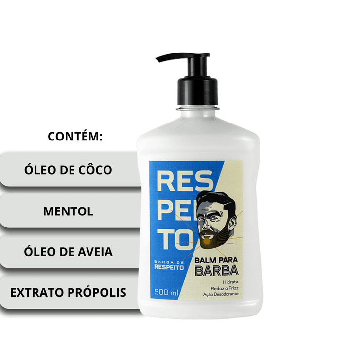 Balm para Hidratar Barba - Premium - Barba de Respeito