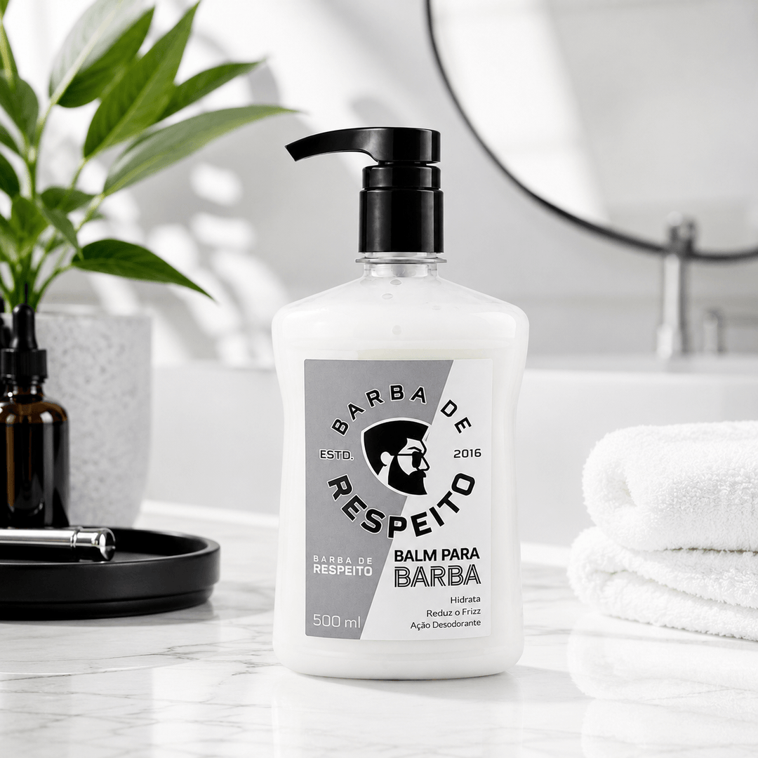 Balm para Hidratar Barba - 500 ML - Premium - Barba de Respeito