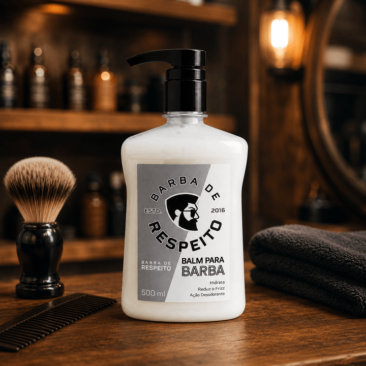 Balm para Hidratar Barba - 500 ML - Premium - Barba de Respeito