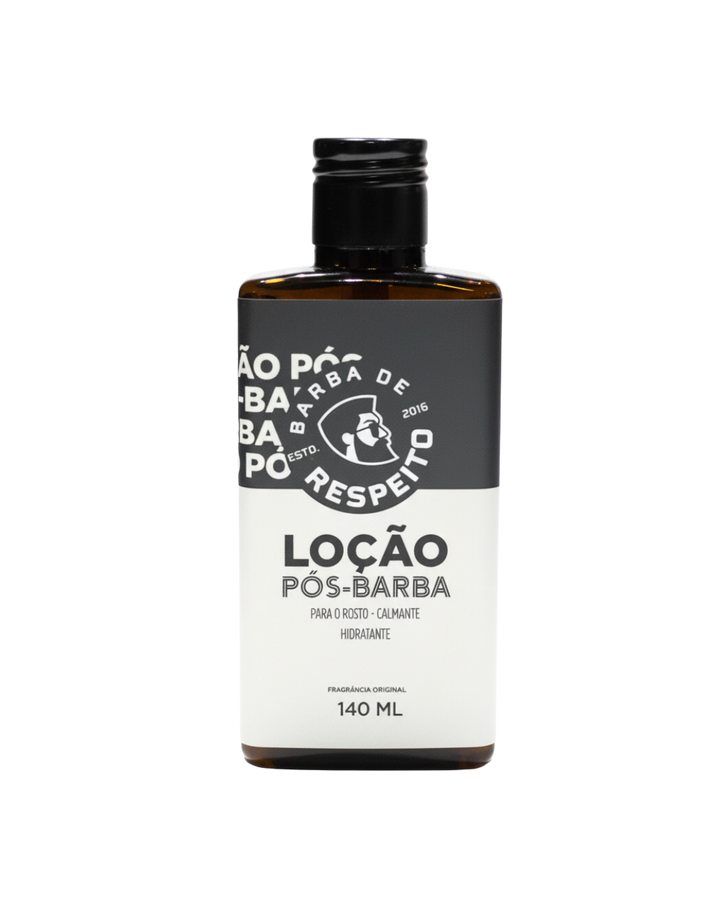 Loção Pós-Barba Barba de Respeito – Calmante, Hidratante e com Fragrância Original - 140 ML