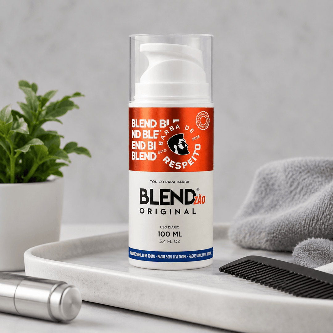 Blend Original® 100 ML para Crescimento de Barba - 3 Meses de Tratamento + 10 Dias Grátis -  Barba de Respeito