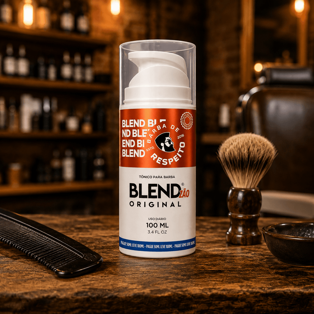 Blend Original® 100 ML para Crescimento de Barba - 3 Meses de Tratamento + 10 Dias Grátis -  Barba de Respeito