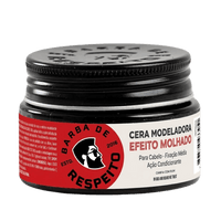 Cera Modeladora Efeito Molhado 80g - Canela Com Rum - Barba De Respeito