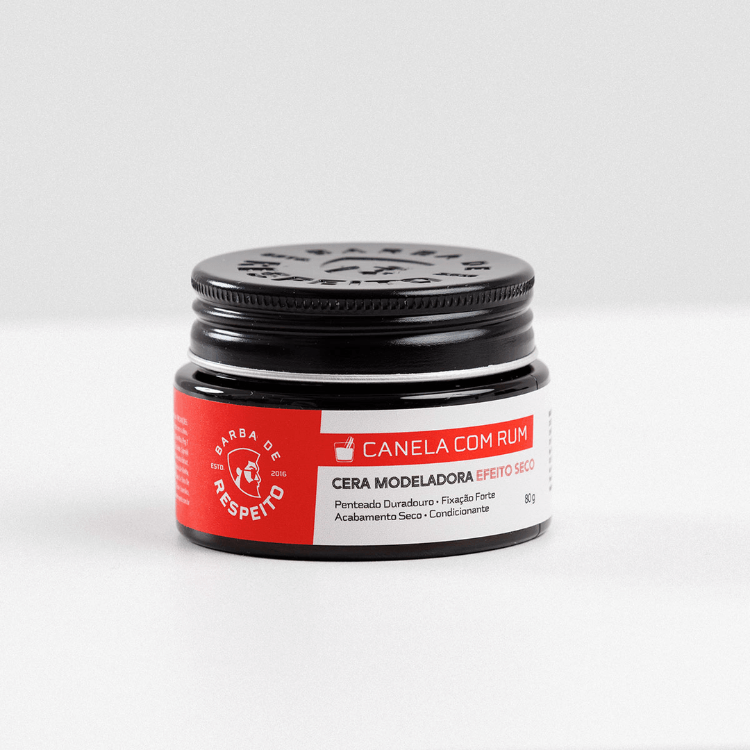 Kit Cera Para Cabelos -  Efeito Seco Premium - 80g - Original e Canela Com Rum