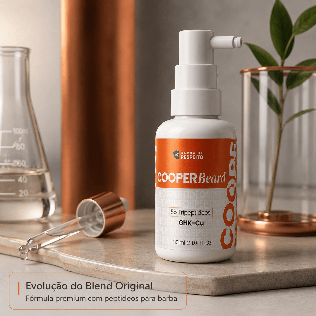 Cooper Beard – Tônico para Barba com Peptídeos 15 ML - Barba de Respeito