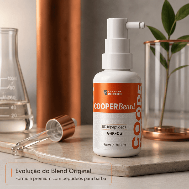 Cooper Beard – Tônico para Barba com Peptídeos 15 ML - Barba de Respeito