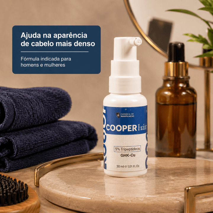 Cooper Hair – Tônico Capilar com Peptídeos 30 ML - Barba de Respeito