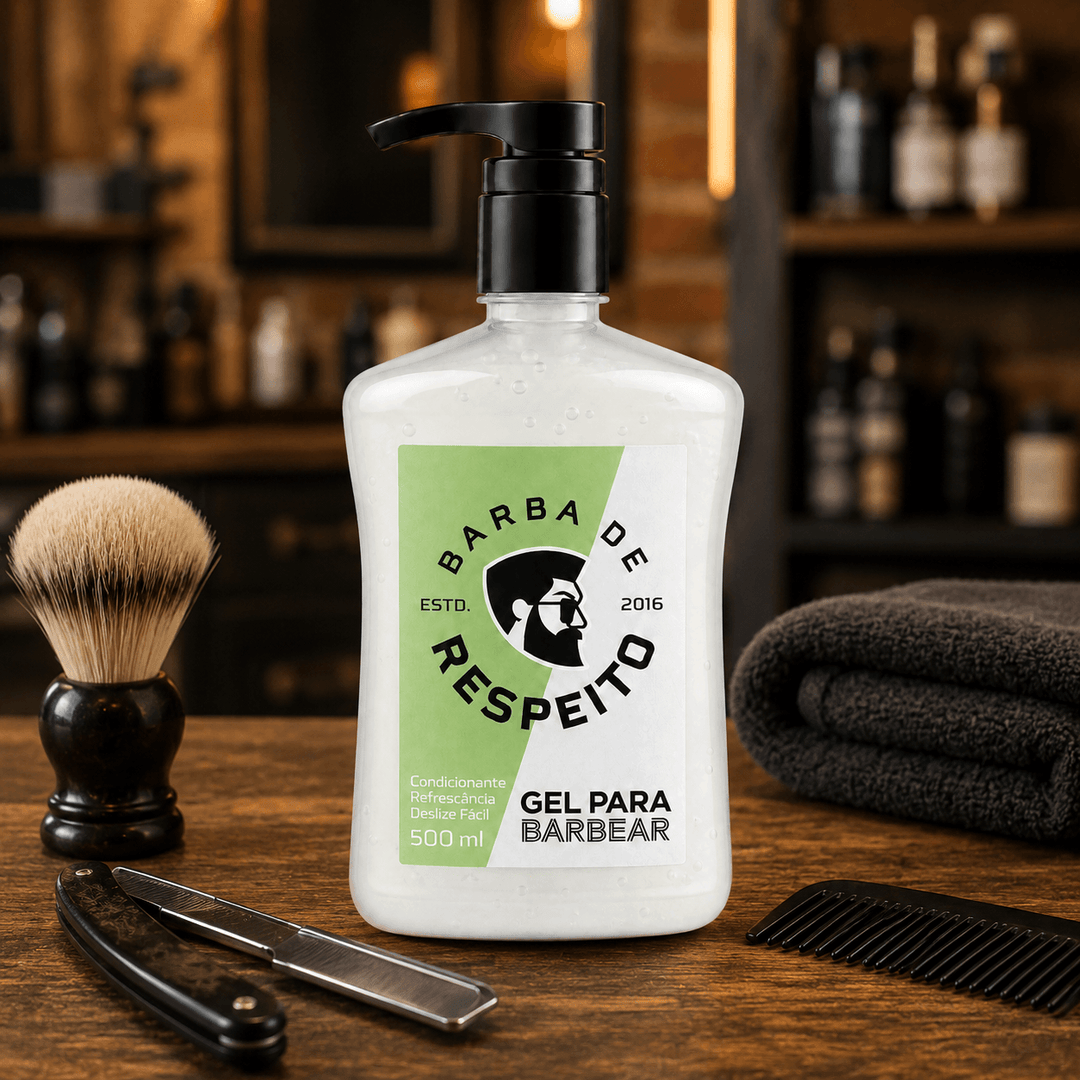 Gel para Barbear - 500 ML - Barba de Respeito