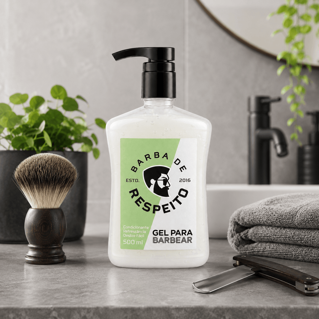 Gel para Barbear - 500 ML - Barba de Respeito