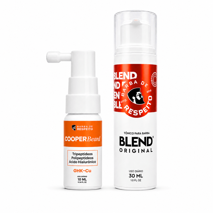 Kit Crescimento Turbo Beard – Blend Original + Cooper Beard - Barba de Respeito