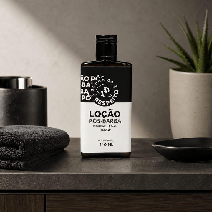 Loção Pós-Barba Barba de Respeito – Calmante, Hidratante e com Fragrância Original - 140 ML